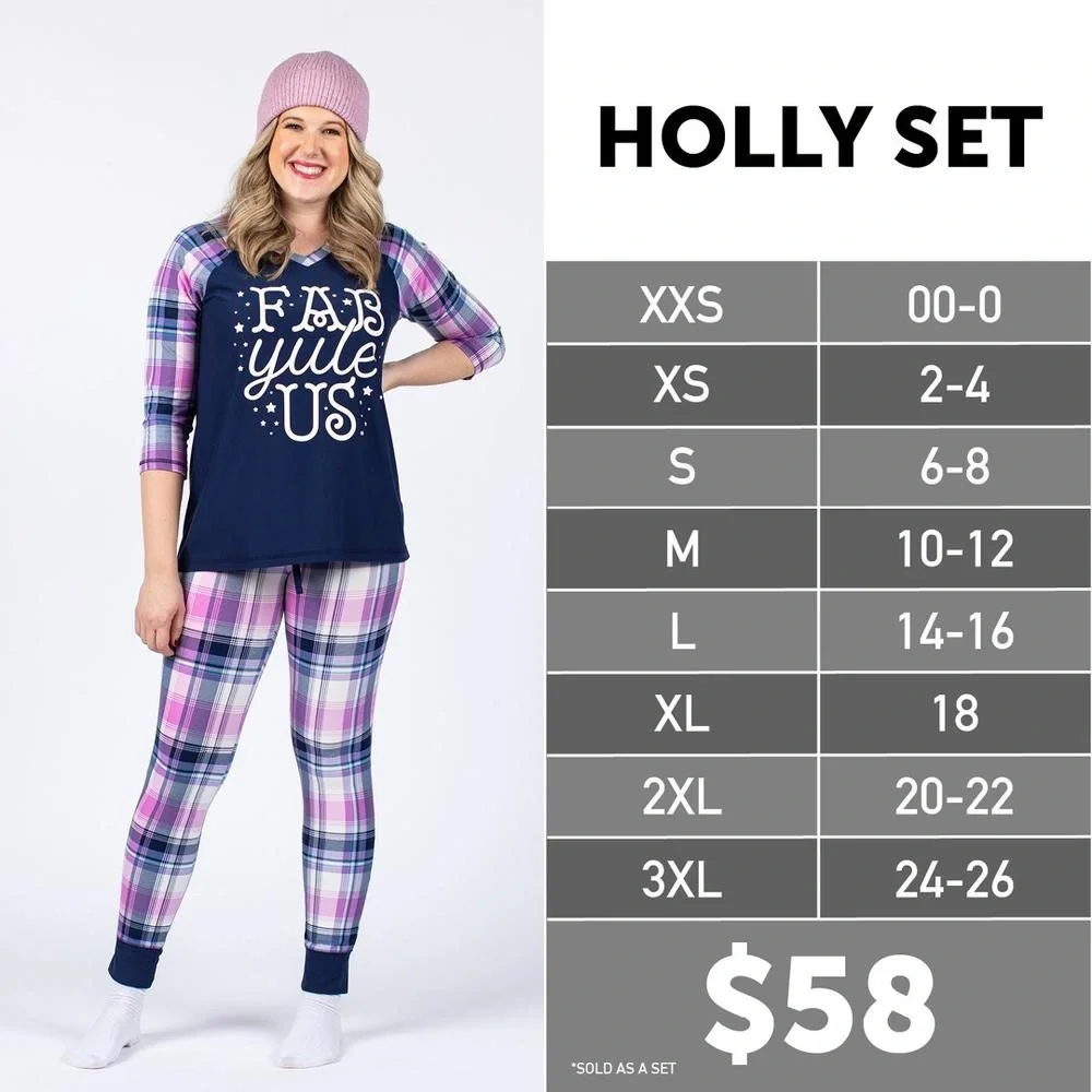 Dream Holly PJ set - LulaRoe XS - Picture 5 of 5